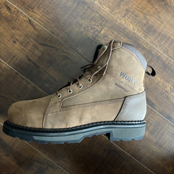 WORX BY RED WING 5909 - STEEL TOED BOOTS - WATERPROOF - SIZE 9.5M - BRAND NEW main image 3